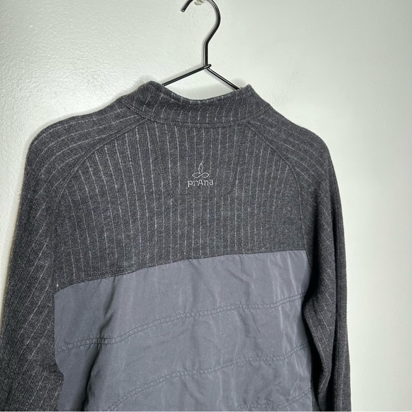 prAna Appian Recycled Wool Blend Full Zip Sweater Jacket Mens Size Large - Picture 6 of 9